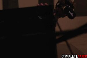 Teen in uniform gets drilled hard