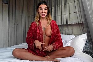 Roxy Fox gives tantric jerk off instructions with fingering