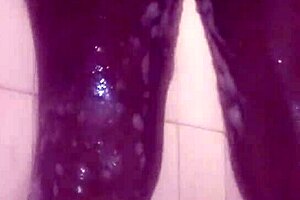 i keep my ebony body clean with homemade masturbation