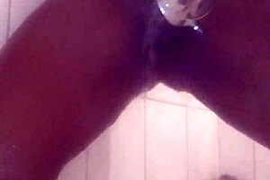 i keep my ebony body clean with homemade masturbation