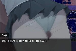 Gozando on girl's thighs in public - nympho village part 3, so hot!