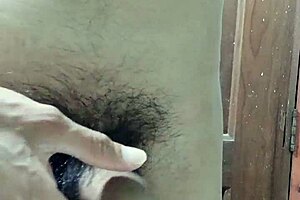 Young man cumshot in mother-in-laws bathroom