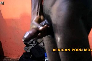 African American hunk exposes massive unencumbered shaft in debut release