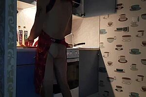 Hey, jasper's cooking up something steamy in the kitchen with his gay partner