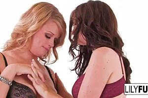 Watch Lily And Heather Starlet Play Sensually In Girl On Girl Shoot
