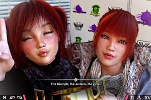 Want to double up on homework with these hot redhead teens?