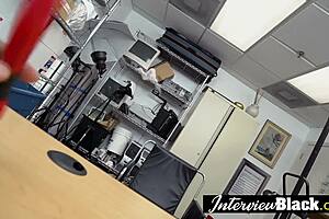 Hardcore sex with a sexy petite 18+ teen 18+ and a huge black cock