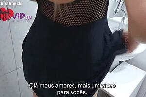 Cristina Almeida Flashes Hairy Pussy In Shoe Store