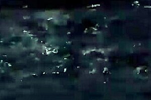 Supernatural sexy bikini girl swims