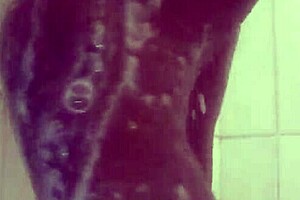 i keep my ebony body clean with homemade masturbation