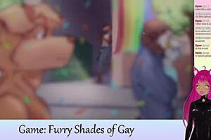 i'm vtuber lewdneko playing furry shades of gay