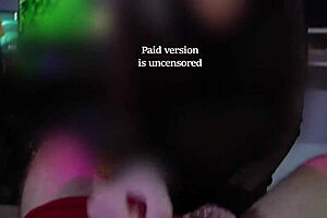 Pink nurse gloves teasing him to cum in underwear! 😜