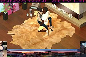 Jonnystone Takes Home Asian for Big Black Cock Action!