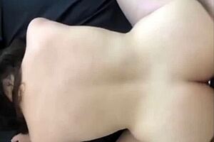 plug in the ass and cock slamming hard in the pussy