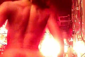 Ebonysweets strips and rips clothes on webcam