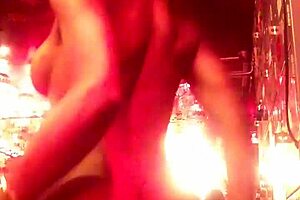 Ebonysweets strips and rips clothes on webcam