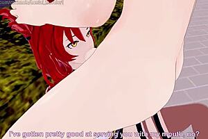 Honkai Impact Himeko Walks In The Street