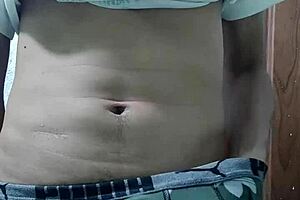 Skinny Tall Latina Twink Slaps Cock During Dirty Homemade Masturbation