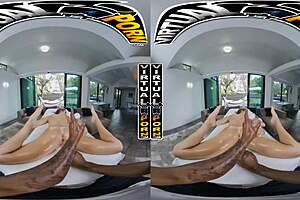 virtual porn - khloe kapri gets happy ending thanks to big black cock