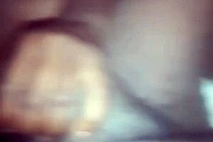 Gorgeous plump lips African lass with a messy oral pleasure