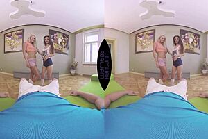 great anal with two girls in pov threesome