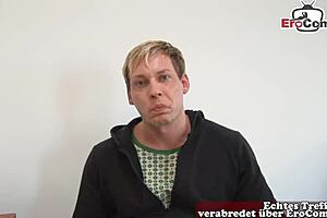 A German amateur casting gets steamy sex session