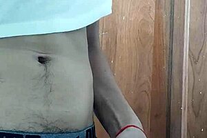 Young fellow masturbates hard, and seems to be endowed