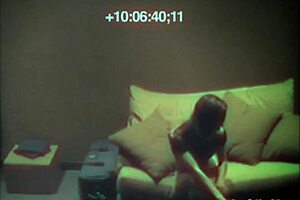 Bold Sexy babe fiercely fingers tight pussy on sofa while craving intense sucking