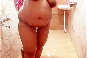 bengali wife bathing with her big tits exposed