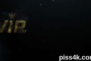 Sultry Lesbian Chicks Soaked in Piss While Bursting Wet Cunts