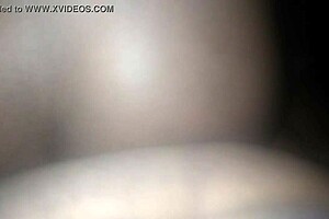 Ebony amateur enjoys homemade riding session with friends