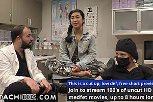 freshman jasmine rose gets mandatory vibrator orgasms from doctor tampa