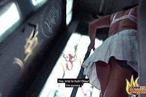 Tattooed Milf Adrienne Bends Over and Fucks Stranger in Abandoned Building