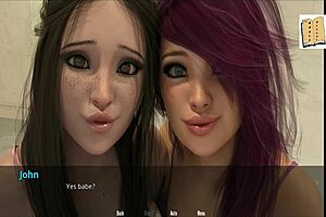 Brunette girlfriend discovers john's secret?