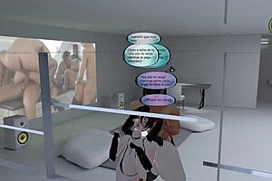 Bold transsexual joins sexy family party for holiday celebrations