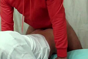 The gay nurse bends over for intense Brazilian action in the clinic