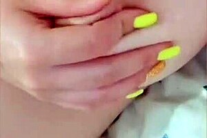 young maid with big tits made a video for her boss to get a pay raise, close-up luxury orgasm.