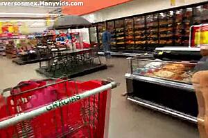 Daniela hot gets masturbated by stranger in supermarket, squirts publicly 😏
