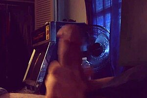 he strokes his monster cock while moaning, building up to a huge cumshot for allison