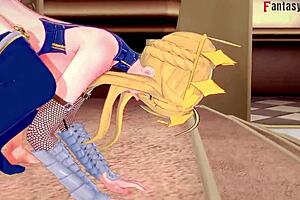 Artoria Pendragon's monster fuck versus titjob fantasy