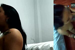 mi hermanastra con boquita pequeña se come toda la polla y la quiero follar de nuevo