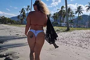 Lisa in Bikini on the Beach