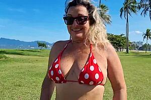 Lisa in Bikini on the Beach