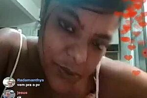 Brazilian BBW Performs Teasing Show on Webcam Part 3