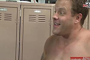 Inked girl with natural tits gets boobs cumshot!