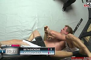 Inked girl with natural tits gets boobs cumshot!