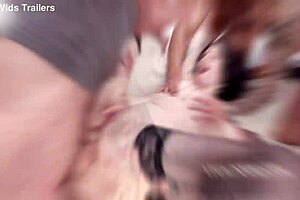 Anna de Ville in 10on1 triple anal gangbang with gaping