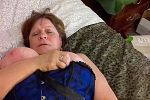 Granny Carmen's Intense Vibrator Orgasm