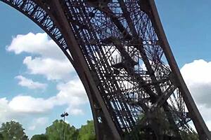 Public sex orgy at Eiffel Tower in Paris France with blowjobs and fucking everywhere!
