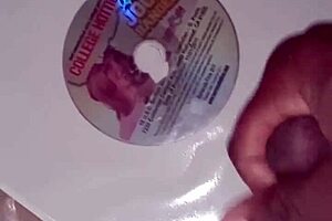 Wow, using clear overlay binder as latex for wild college porn tribute!